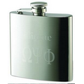 6 Oz. Shiny Rimless Stainless Steel Flask